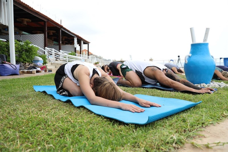 Hatha Yoga Session at Le Blanc Bleu